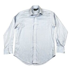 Lauren Ralph Lauren RLL Shirt Button‎ Up Mens Medium 15 32/33 Blue Long Sleeve